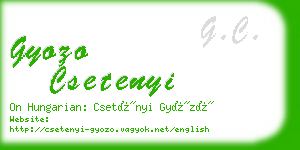 gyozo csetenyi business card